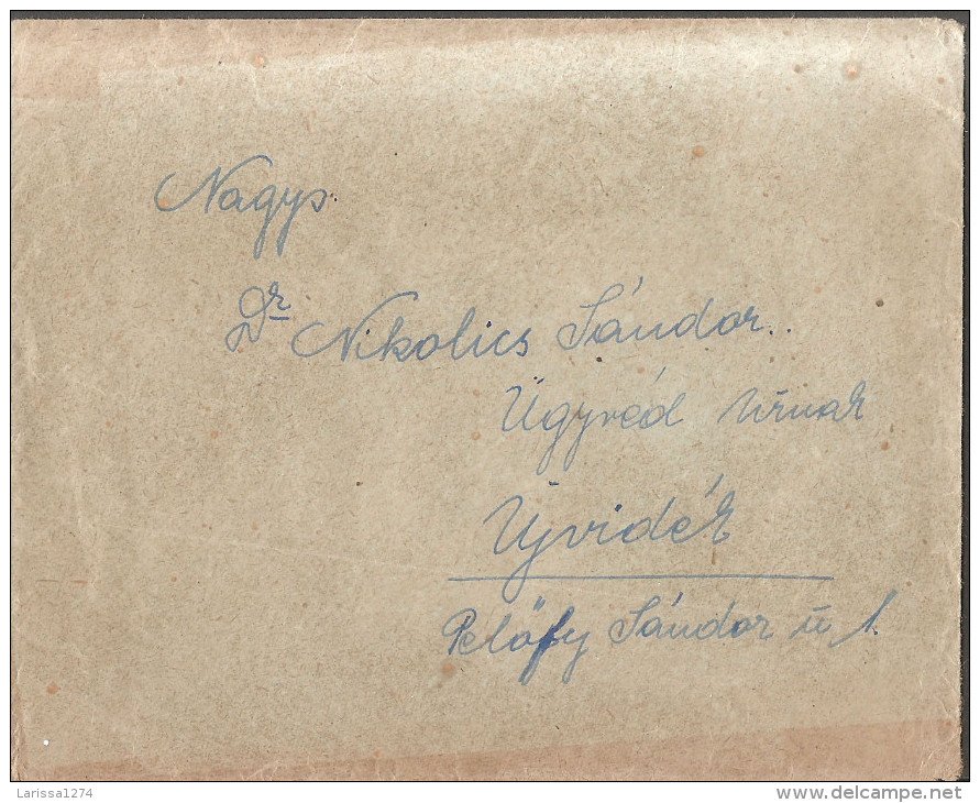 165.WWII HUNGARY 1943 Letter From Gyongyos To Ujvidek-Novi Sad - Lettres & Documents