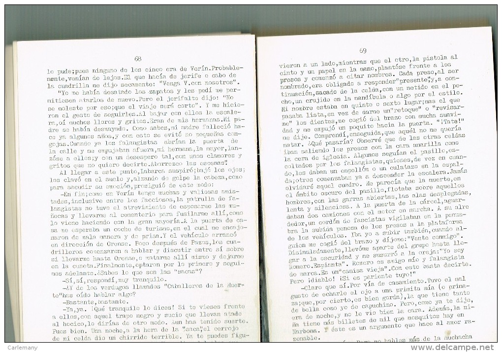 GUERRA ESPAÑOLA LIBRO ESCRITO POR UN TESTIMONIO 1936-39 EDICIO PRIVADA Y LIMITADA - Other & Unclassified