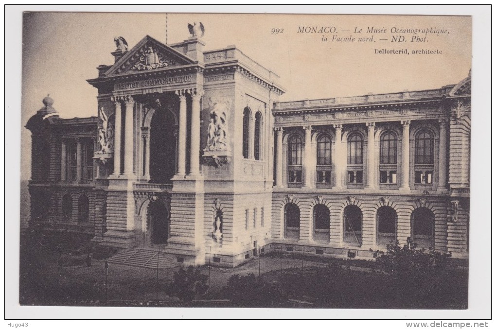 MONACO - N° 992 - LE MUSEE OCEANOGRAPHIQUE - LA FACADE NORD - Ozeanographisches Museum