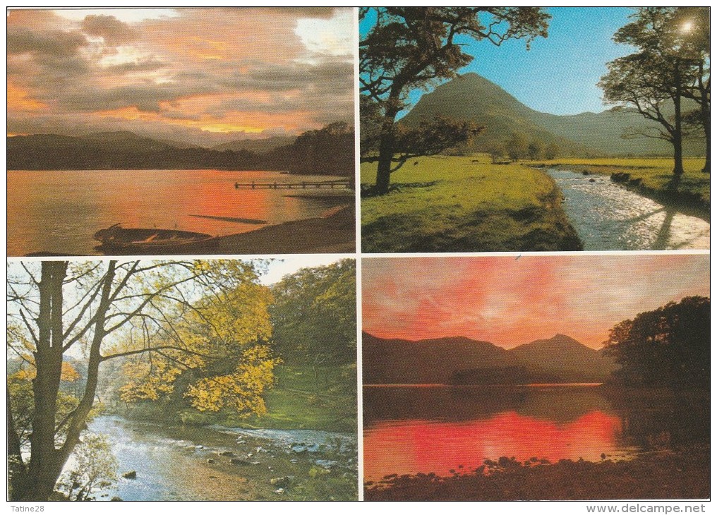 DISCOVERING LAKELAND CUMBRIA SUNSET OVER WINDERMERE BUTTERMERE VALLEY  BORROWDALE SUNSET OVER DERWENTWATER - Borrowdale