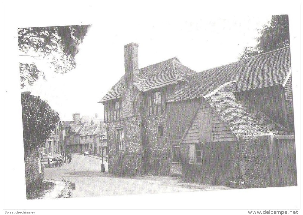 RAILWAY APPROACH STEYNING 1910 WEST SUSSEX LIBRARY REPRO  UNUSED SMALL SIZE POSTCARD - Autres & Non Classés