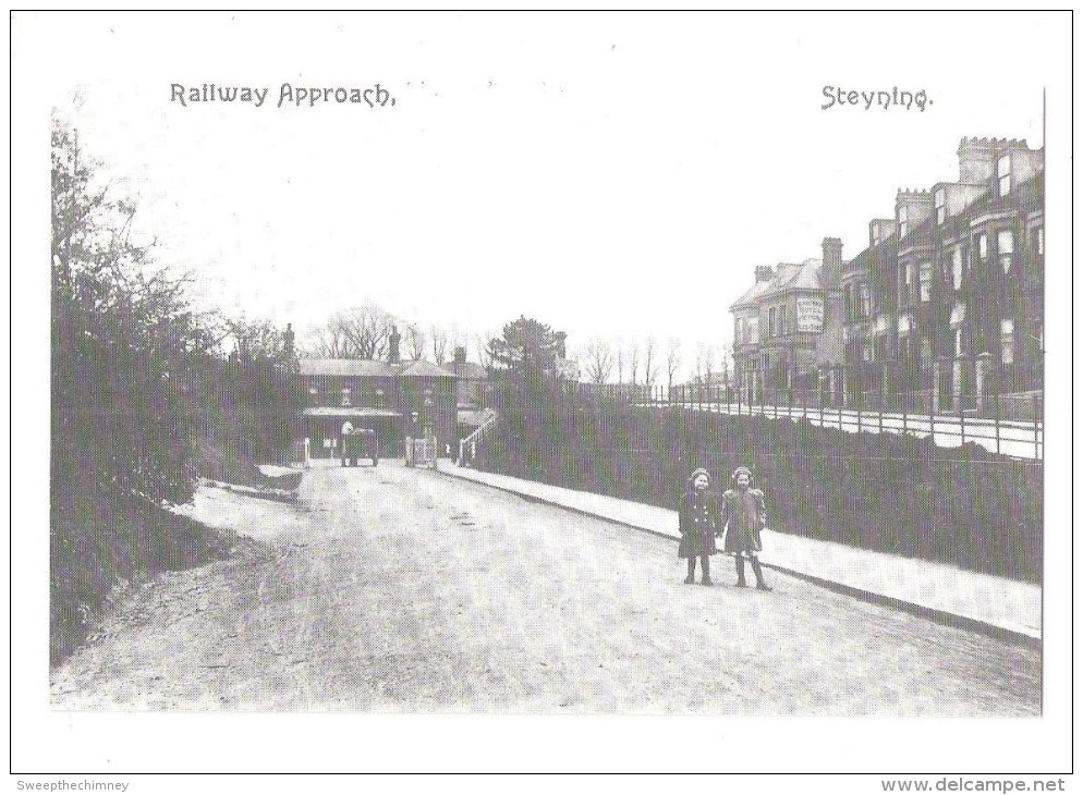 ST ANDREWS CHURCH STEYNING 1905 WEST SUSSEX LIBRARY REPRO  UNUSED SMALL SIZE POSTCARD - Altri & Non Classificati