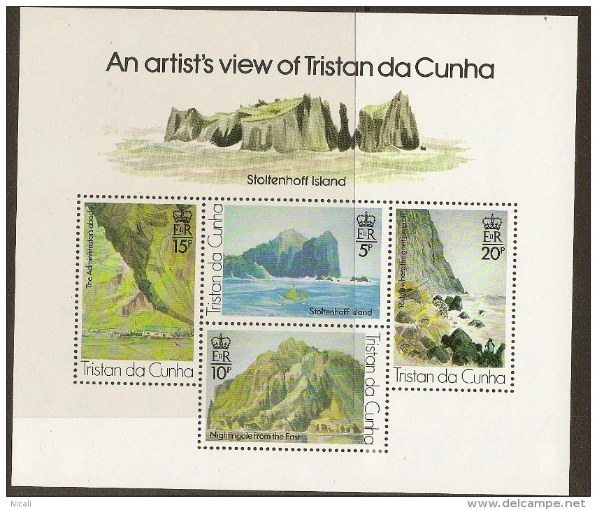 TRISTAN 1980 Paintings M/S SG MS276 UNHM #FM142 - Tristan Da Cunha