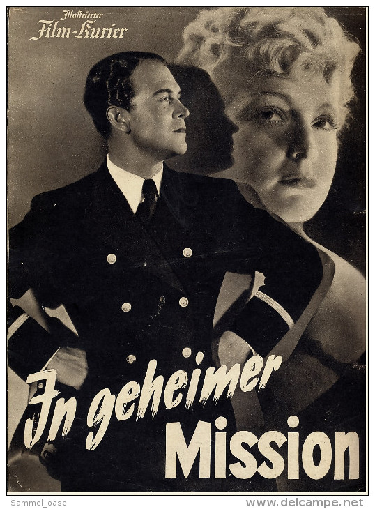 "Illustrierter Film-Kurier"  "In Geheimer Mission" Mit Gustav Fröhlich , Camilla Horn  -  Filmprogramm Nr. 2895 Von 1938 - Zeitschriften