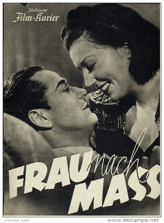 "Illustrierter Film-Kurier"  "Frau Nach Mass" Mit Leny Marenbach , Hans Söhnker  -  Filmprogramm Nr. 3076 Von 1939 - Zeitschriften