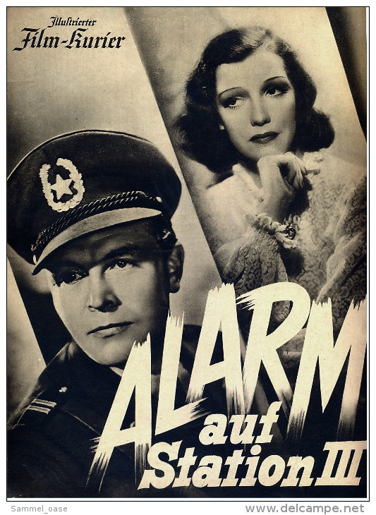 "Illustrierter Film-Kurier"  "Alarm Auf Station III" Mit Gustav Fröhlich , Jutta Freybe - Filmprogramm Nr. 3029 Von 1938 - Zeitschriften