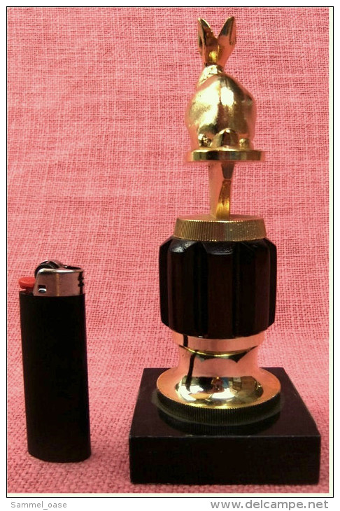 Pokal Kaninchen-Zucht-Verein  -  Ehrenpreis Wonnegau-Schau  -  Ca. 18 Cm Länge  -  Von 1987 - Sonstige & Ohne Zuordnung