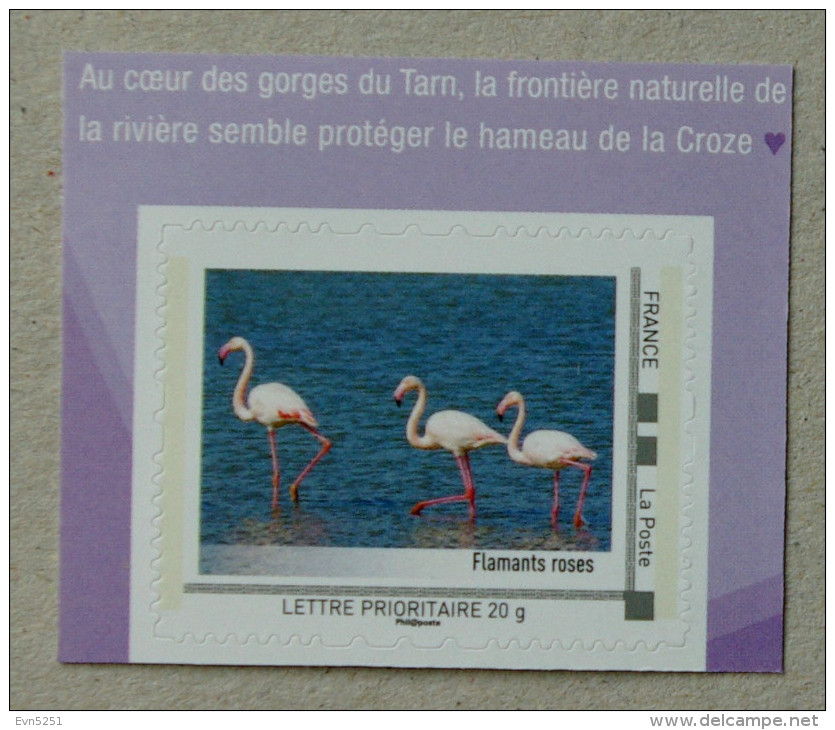 LFV4 Languedoc-Roussillon : Flamants Roses   (autocollant / Autoadhésif) - Otros & Sin Clasificación