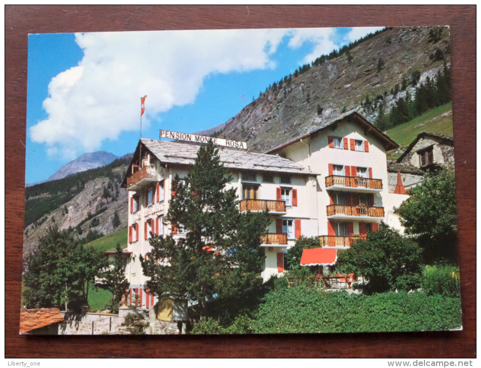 Hotel Pension MONTE ROSA Geschwister Venetz Saas-Grund - Anno 19?? ( Zie Foto Voor Details ) !! - Hotels & Restaurants