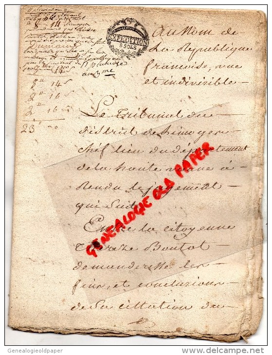 87 - ST SAINT PRIEST LIGOURE - THEREZE BOUTOT CHASSAIGNE LA RIBIERE RIVIERE- 1710 HYPPOTHEQUE - Manuskripte
