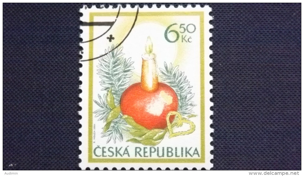 Tschechische Republik, Tschechien 419 Oo/used, Weihnachten 2004 - Gebruikt