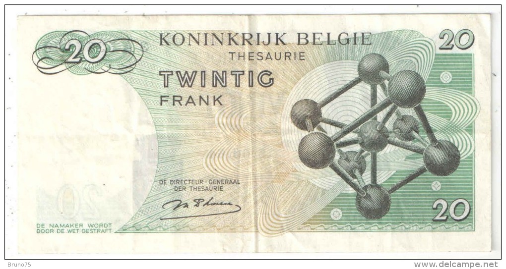 BELGIQUE - BELGIE - 20 Francs - 20 Frank - 1964 - Sonstige & Ohne Zuordnung