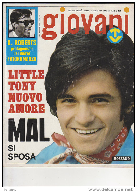 RA#44#02  GIOVANI TV N.37/1969/MAL/LITTLE TONY/MODUGNO/FRED BONGUSTO/ERIC CHARDEN/ROSSANO/CELENTANO - Musique