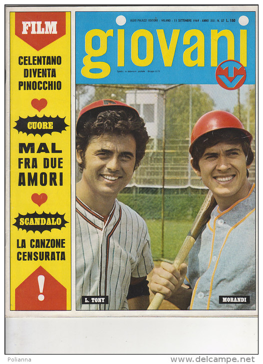 RA#44#03  GIOVANI TV N.37/1969/LITTLE TONY E GIANNI MORANDI/CELENTANO/ELVIS PRESLEY - Musique