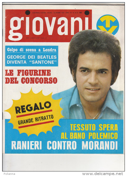 RA#44#08 GIOVANI TV N.43/1969/POSTER APHRODITE'S CHILD/FIGURINA : PEPPINO DI CAPRI - Musique