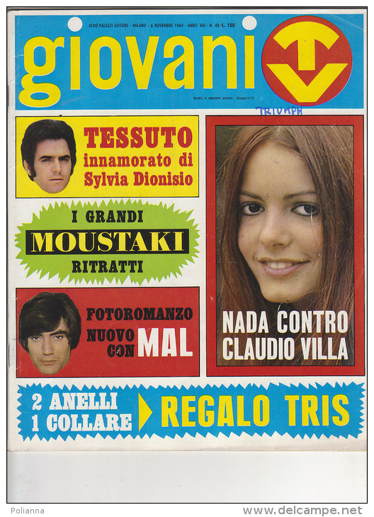 RA#44#10 GIOVANI TV N.45/1969/POSTER MOUSTAKI/FIGURINA CANZONISSIMA : BETTY CURTIS/MAL - Musik