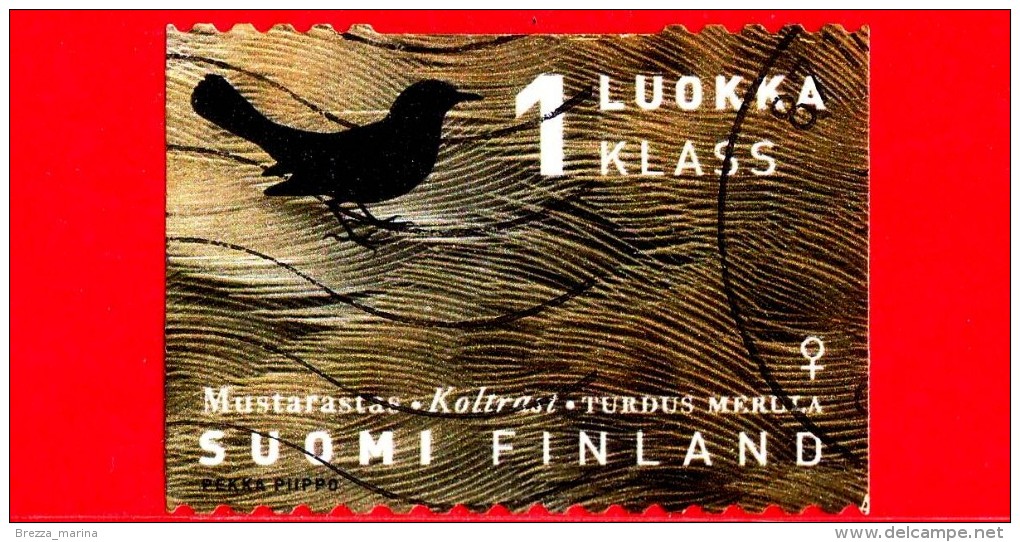 FINLANDIA - Usato - 1998 - Uccelli Regionali - Merlo - Birds - Turdus Merula - 1 - Used Stamps