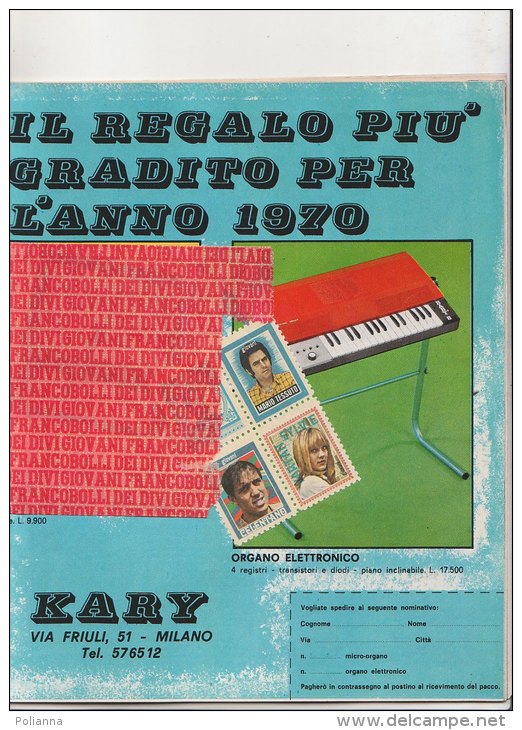RA#44#14 GIOVANI TV N.6/1970/FRANCOBOLLI MAZZOLA RIVERA CELENTANO SYLVIE/BOB DYLAN/GEORGE LAZENBY/MAL/POSTER PETER FONDA - Musique