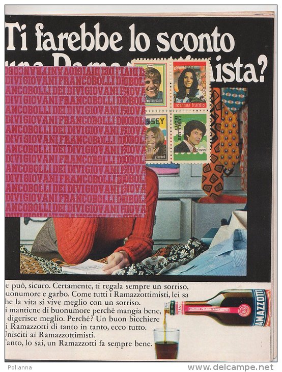 RA#44#16 GIOVANI TV N.8/1970 POSTER FAUSTO LEALI/FRANCOBOLLI BATTISTI/BENVENUTI - Muziek