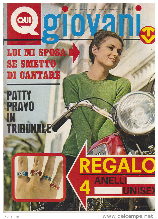 RA#44#20  QUI GIOVANI N.14/1970 POSTER CASELLI/EQUIPE/CLAUDIA MORI E CELENTANO - Muziek