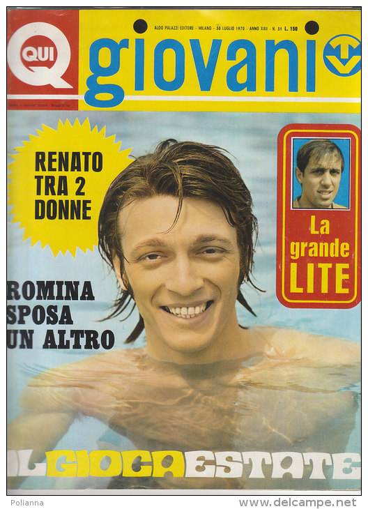 RA#44#24  QUI GIOVANI N.31/1970 GIOCAESTATE/GIANNI MORANDI/LITTLE TONY/GEOGE HARRISON - Musik