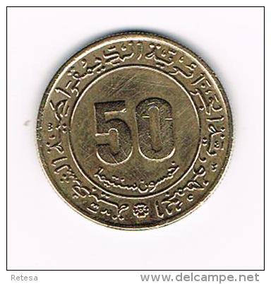 ¨ ALGERIA  50 CENTIMES  1975 - Algérie