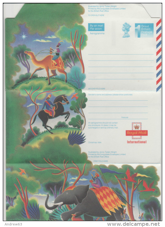 GB - Regno Unito - GREAT BRITAIN - 1994 Royal Mail - Postal Stationery Aerogramme Postage Paid - Christmas - New - Stamped Stationery, Airletters & Aerogrammes