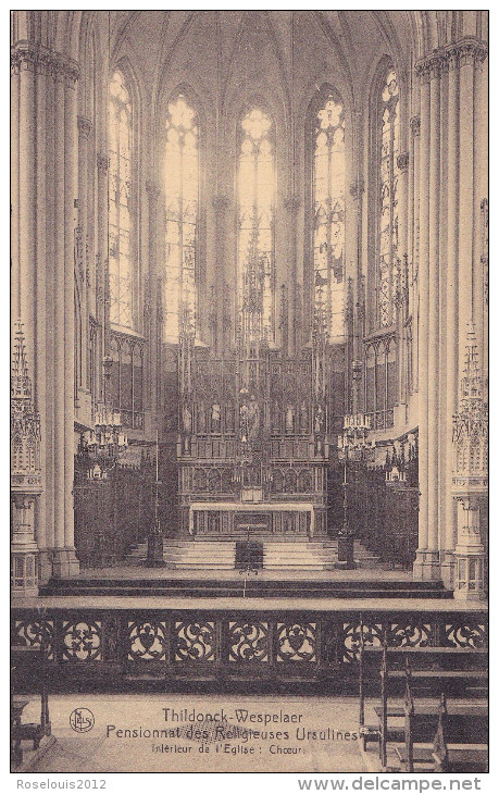 THILDONCK / WESPELAAR : Pensionnat - Intérieur De L'église - Haacht