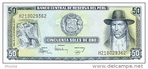 Peru 50 Soles De Oro 1977 Pick 113 UNC - Peru