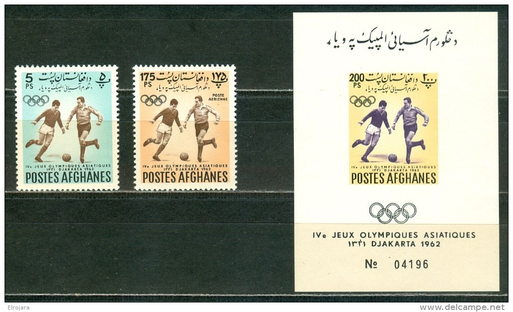 AFGHANISTAN Soccer Stamps + Sheet Mint Without Hinge - Coppa Delle Nazioni Asiatiche (AFC)