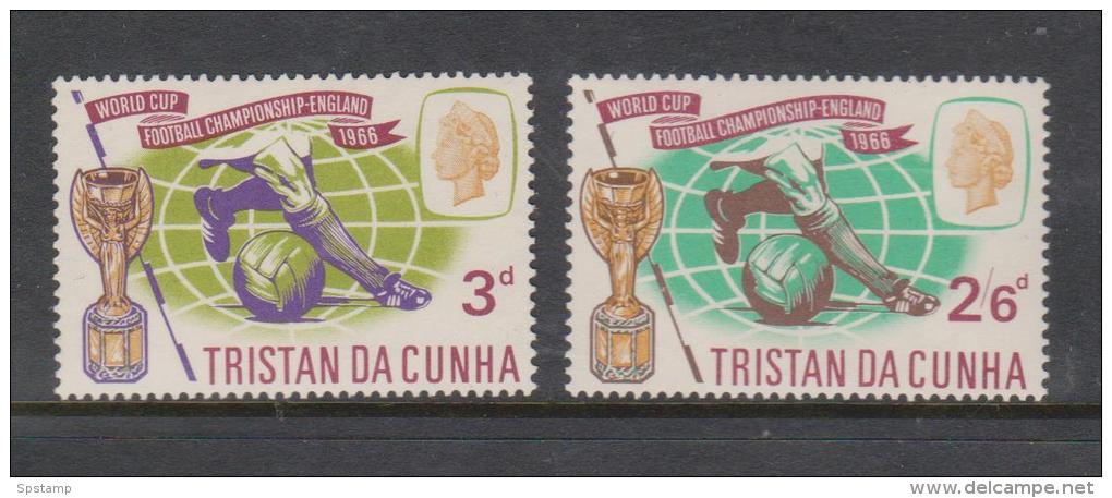 Tristan Da Cunha 1966 World Cup Soccer Set 2 MNH - Tristan Da Cunha