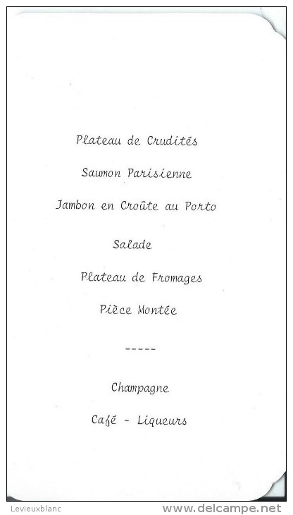 Menu/Communion/ Xavier / 1988         MENU112 - Menus