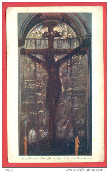 152608 / Poland   Art Leon Wyczolkowski - Black Crucifix Queen Jadwiga - Krakow - Pologne Polen Polonia - Pinturas, Vidrieras Y Estatuas