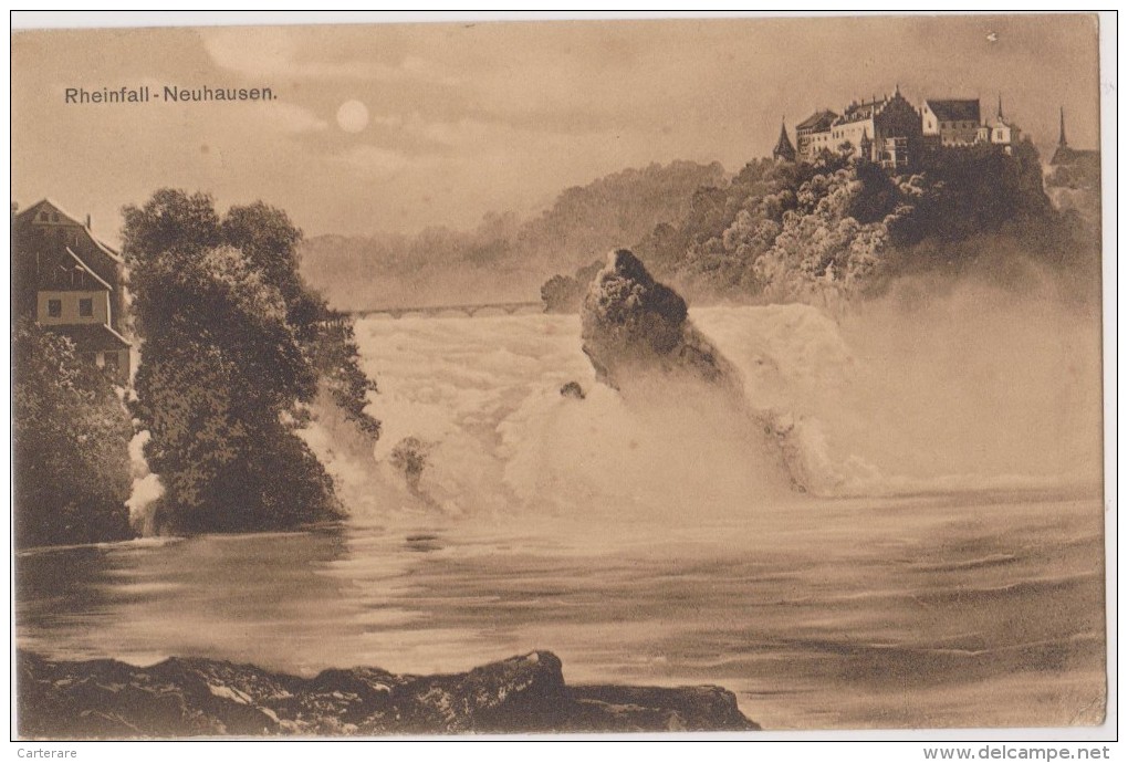 SUISSE,SCHWEIZ,SVIZZERA,SWITZERLAND,HELVETIA,SWISS ,SCHAFFHOUSE,NEUHAUSER AM RHEINFALL,1906,RHIN,PRES BERINGEN - Schaffhouse