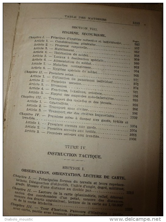 1951 MANUEL du Gradé :PISTOLET AUTOMAT,P-M;CARABINE;MITRAILLEUSES;FUSIL ;LANCE-ROQUETTE;GRENADES; MINE;EXPLOSIF;GAZ..etc