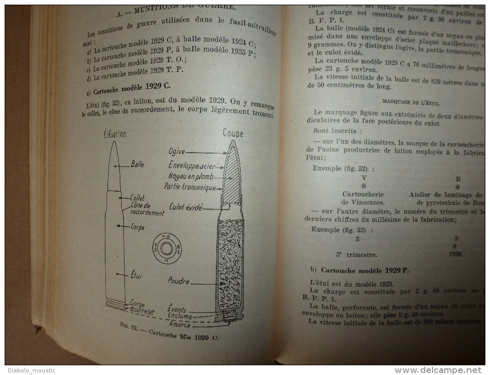 1951 MANUEL du Gradé :PISTOLET AUTOMAT,P-M;CARABINE;MITRAILLEUSES;FUSIL ;LANCE-ROQUETTE;GRENADES; MINE;EXPLOSIF;GAZ..etc