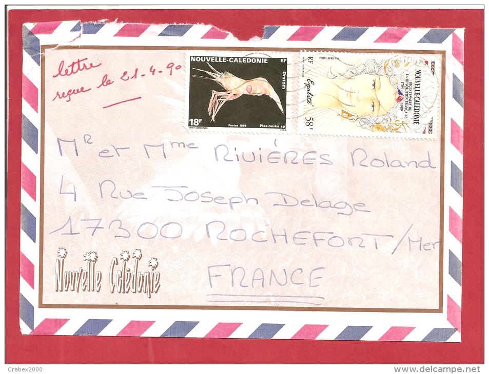 Y&TN°PA261 TONTOUTA      Vers      FRANCE  Le    1990 - Storia Postale