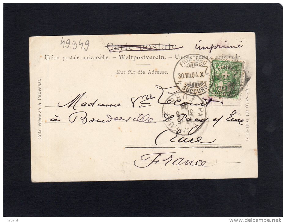 49349    Francia,    Fribourg,  Les  Orgues  De La  Cathedrale,  VG  1904 - Rechicourt Le Chateau