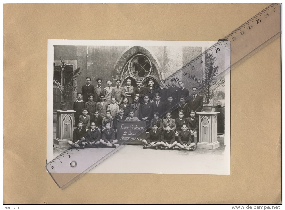 58  -  NEVERS  -  Distribution Des Prix - 1939 -  Ecole Saint Joseph - Avec PHOTO CLASSE - Diplomi E Pagelle