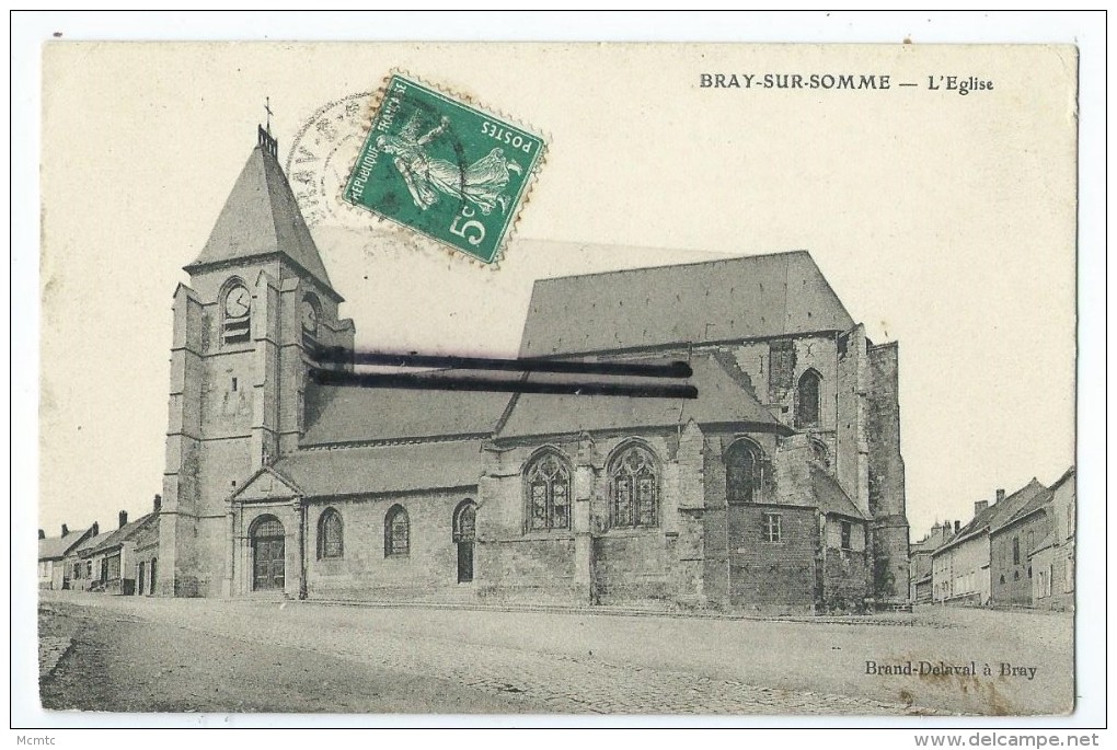 CPA - Bray Sur Somme - L'Eglise - Bray Sur Somme