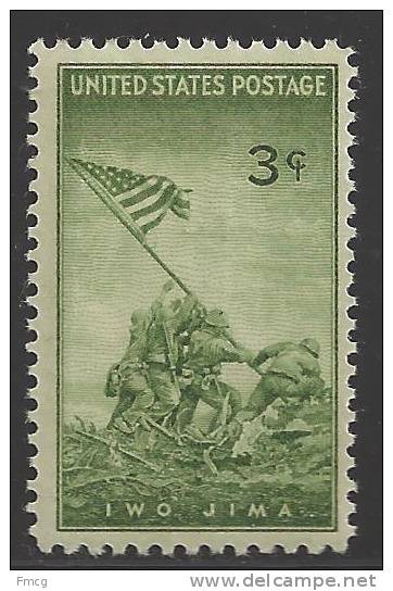 1945 3 Cents Iwo Jima Mint Never Hinged - Ongebruikt