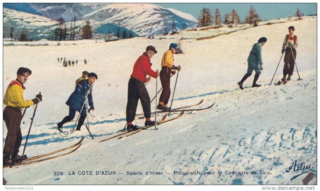 SPORTS D'HIVER PREPARATIFS POUR LE CONCOURS DE SKI(dil87) - Autres & Non Classés