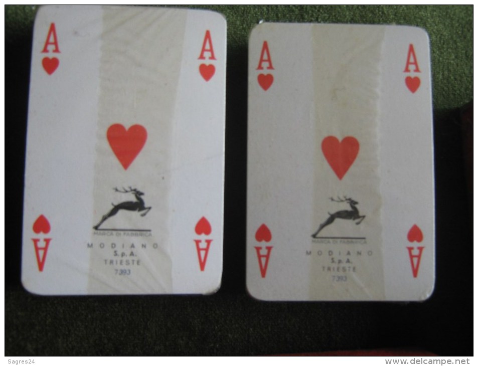 Jeux De Cartes à Jouer Scellés-Modiano Trieste 2x54 Cartes - 54 Cards