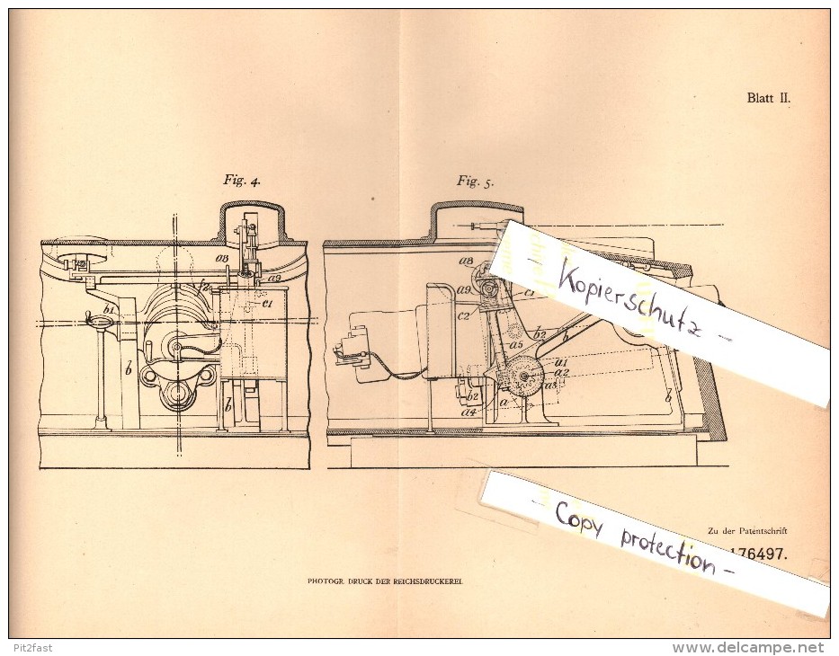 Original Patent - Axel Bremberg In Hillhead B. Glasgow , 1904 , Straightening Machine For Gun , Cannon , Scotland !!! - Documentos