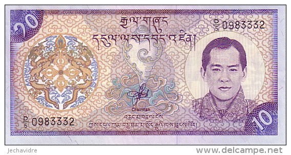 Bhoutan  10 Ngultrum   Non Daté (2000)    Pick 22        ***** BILLET  NEUF ***** - Bhutan