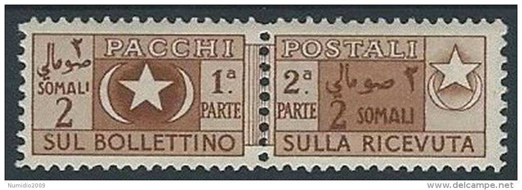 1950 SOMALIA AFIS PACCHI POSTALI 2 S MH * - ED964 - Somalia (AFIS)