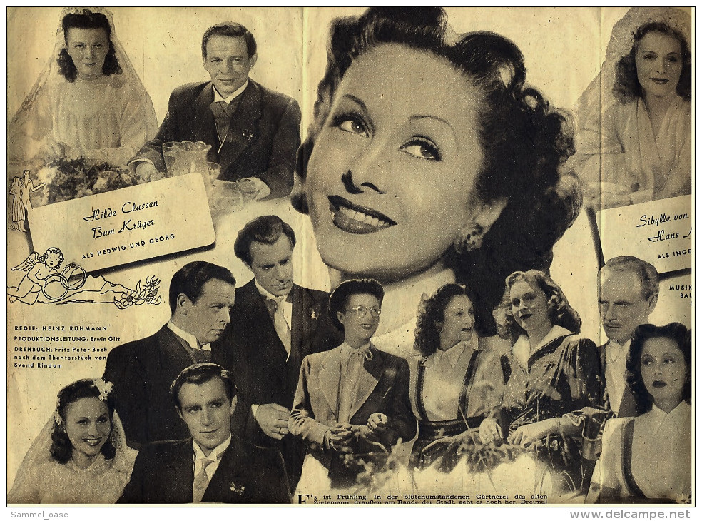 "Filmpost" "Die Kupferne Hochzeit" Mit Hertha Feiler , Peter Pasetti  -  Filmprogramm Nr. 213 Von Ca. 1948 - Andere & Zonder Classificatie