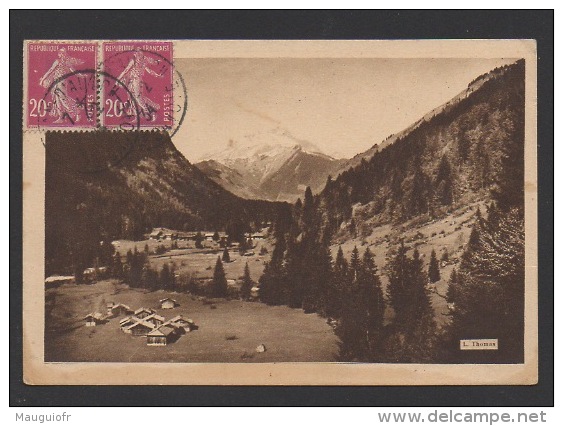 DF / 74 HAUTE SAVOIE / LAC DE MONTRIOND / CHALETS D'ARDENS, AU FOND LE ROI D'ENFER / CIRCULÉE EN 1934 - Otros & Sin Clasificación