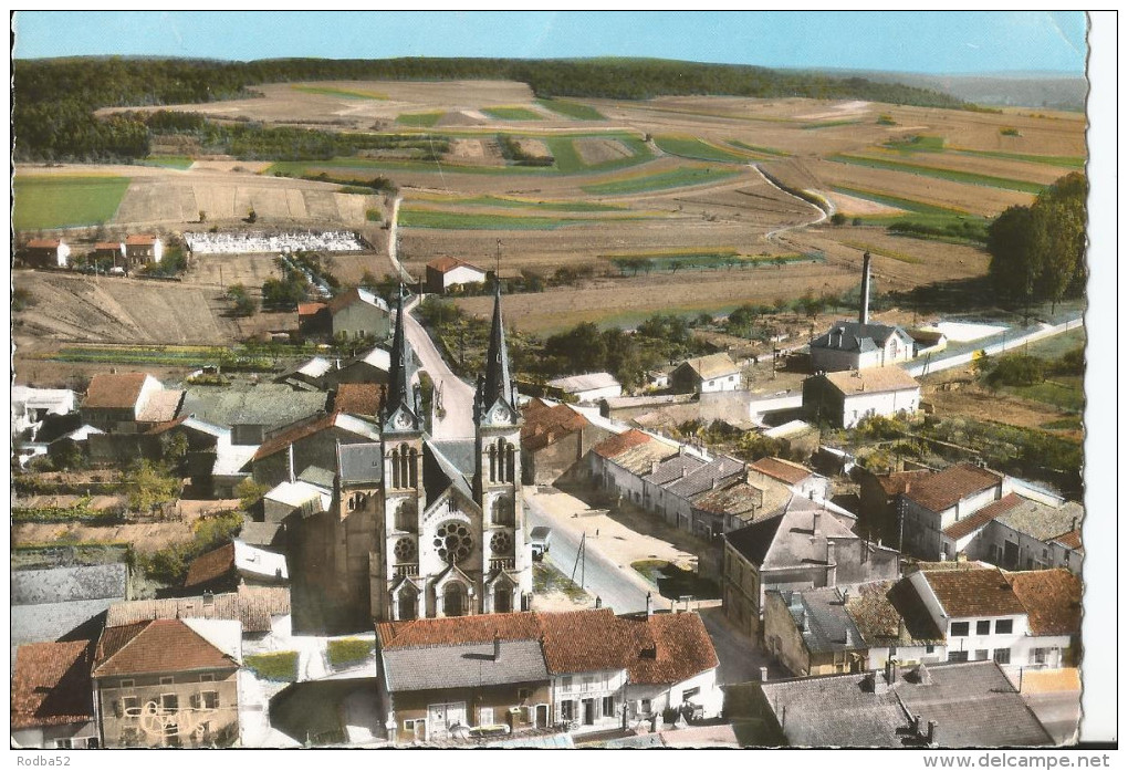 CPSM - Euville - Vue Panoramique Aérienne - L' Eglise - Autres & Non Classés