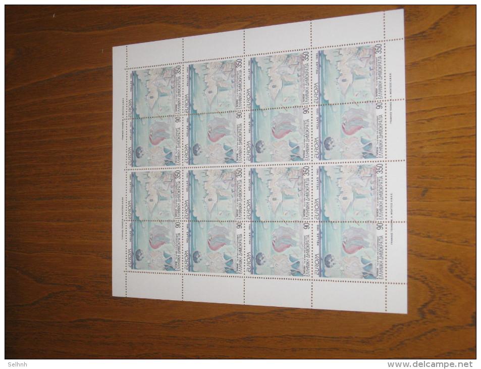 GREECE GRECE EUROPA 1993 SHEETLET OF 8 - Blocks & Sheetlets